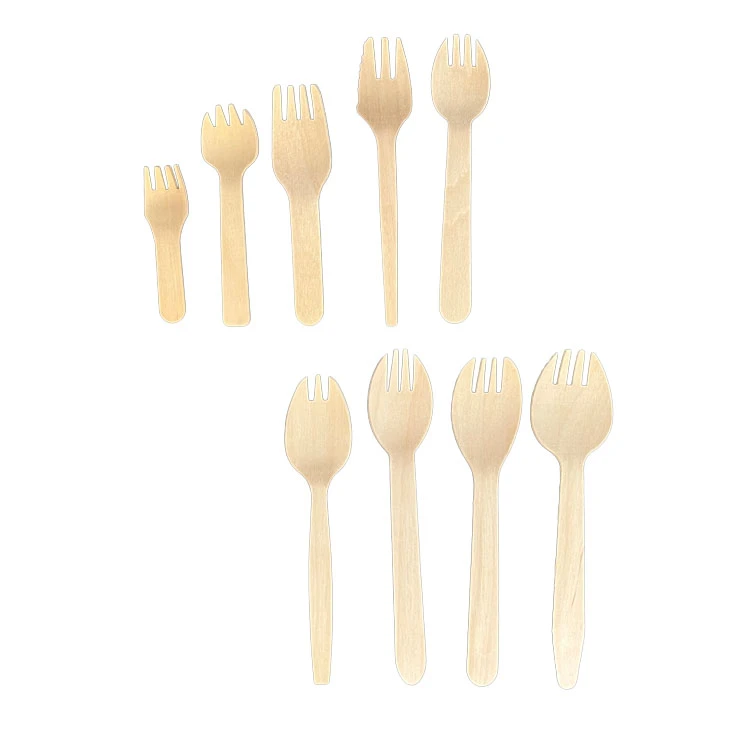 100 PCS Wooden Spork