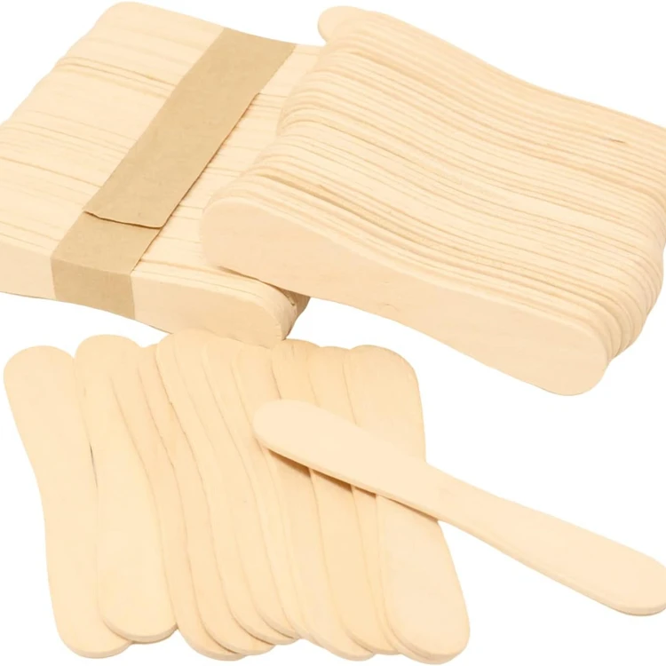 94mm Disposable Wooden Ice Cream Spoons & Magnum Sticks | Eco-Friendly Bulk Utensils | Senyang