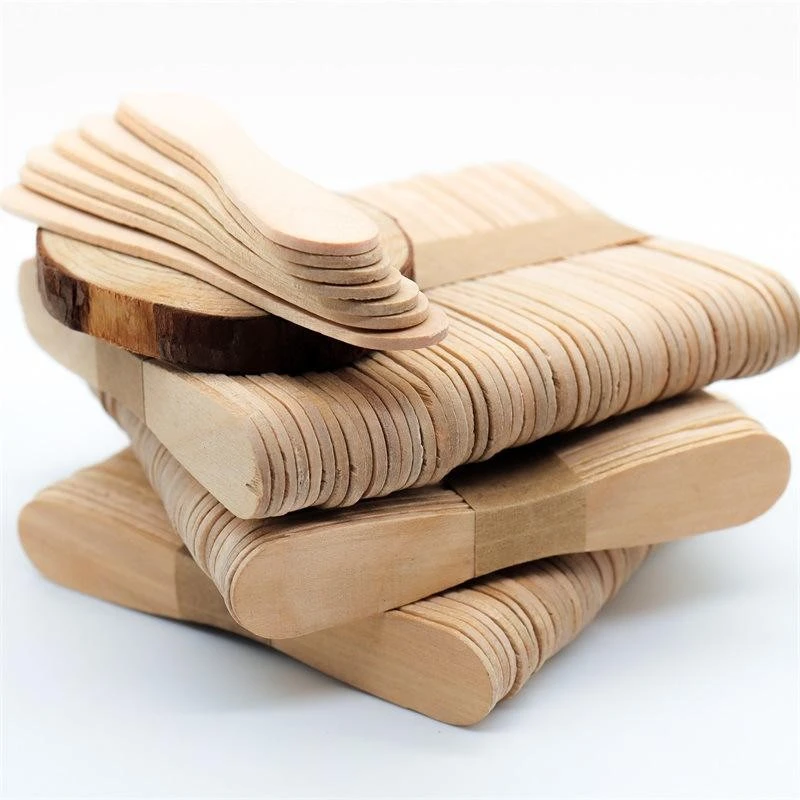94mm Disposable Wooden Ice Cream Spoons & Magnum Sticks | Eco-Friendly Bulk Utensils | Senyang